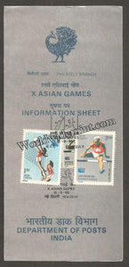 1986 X Asian Games - 2v Set Brochure