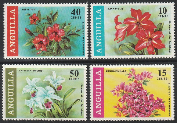 2006 Anguilla Flowers MNH Set of 4 #FOR-1165