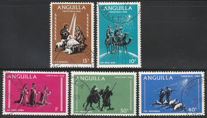 1968 Anguilla Christmas Used Stamp Set of 5 #FOR-1166