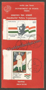 1988 Jawaharlal Nehru Centenary - 2v Set Brochure