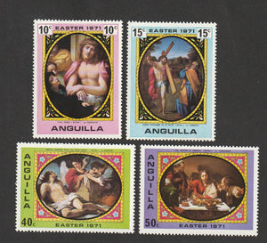 1971 Anguilla Easter MNH Stamp Set of 4 #FOR-1171