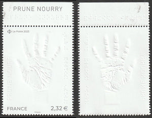 2023 France Prune Nourry - Hand Embossed Stamp #FOR-1177