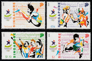 2009 Singapore Youth Olympics 2001 - Singapore Set of 4 #FOR-1186