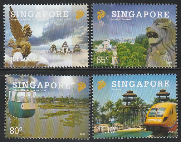 2009 Singapore Tourism - Joint Issue with Indonesia Set of 4 #FOR-1187