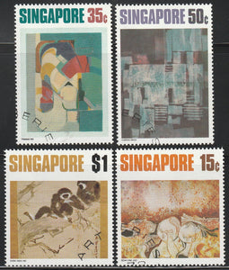 1972 Singapore Arts Set of 4 Used Stamp First Day Fine Cancelled #FOR-1199