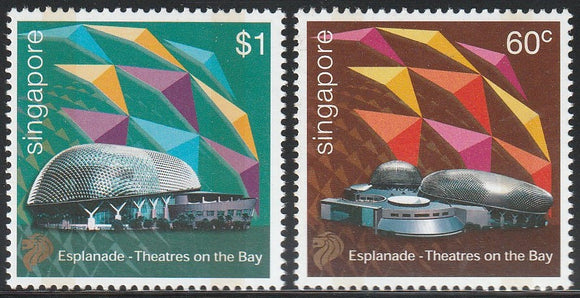 2002 Singapore Theatres on the Bay Set of 2 #FOR-1200