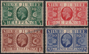 GREAT BRITAIN SILVER JUBILEE 1935 - 4V MNH SG: 453 - 456 CV: £ 9