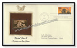 1995 USA World War II Marines on two Jima - Gold Replica FDC #FE127