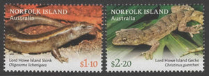 2021 Norfolk Island Fauna - Lizards Set of 2 - Fishes #NFK-1299‑1300