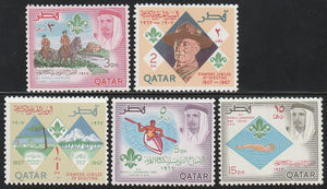 1967 Qatar The 60th Anniversary of Scout Movement and the 12th World Scout Jamboree in Idaho, USAMNH Set of 5 MH #FOR-1401