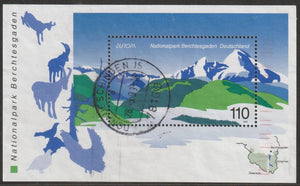 1999 Germany EUROPA Stamps - Nature Reserves and Parks Cancelled MS - Animals, Mountains, Birds #FOR-1421