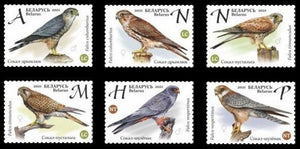 2021 Belarus Birds - Falcons Set of 6 #BLR-1428‑1433