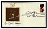 1996 USA Breast Cancer Awareness National Outreach Campaign - Gold Replica FDC #FE143