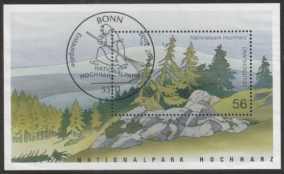 2002 Germany National Park Hoch Harz Cancelled MS #FOR-1478