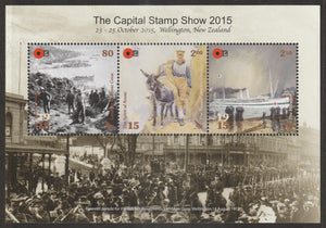 2015 New Zealand The Capital Stamp Show 2015 - Farewell Parade of 6th Reinforment Wellington, New Zealand MS #FOR-1506