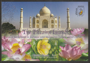 2011 Pitcairn Islands International Stamp Exhibition INDIPEX 2011 - New Delhi, India MS - Indian Theme #FOR-1522