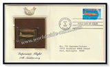 1997 USA Supersonic Flight 50th Anniversary - Gold Replica FDC #FE154