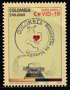 2020 Colombia Combat Corona Campaign - Fight Against COVID-19 - Colombia Rewrites its History MNH #FOR-157