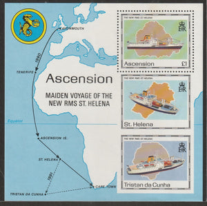 1990 Ascension Maiden Voyage of "St. Helena II" MS - Ships #FOR-1612