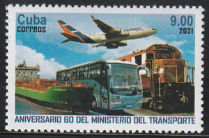 2021 Cuba The 60th Anniversary of the Ministry of Transport MNH - Aircraft #FOR-161e