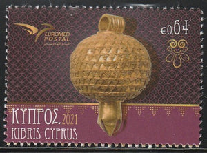 2021 Cyprus EUROMED Issue - Handicraft Jewelry in the Mediterranean MNH #FOR-170