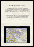 2009 Singapore Flowers - Pigeon Orchid in Presentation Pack - Embroidery - Unusual MS #FOR-1743