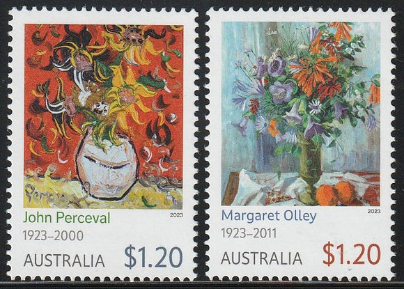 2023 Australia Still - Life Paintings Set of 2 - Flowers #FOR-1746