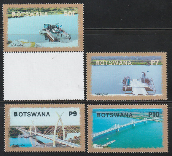 2022 Botswana World Post Day - Bridges of Botswana Set of 4 #FOR-1849