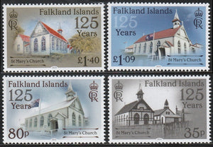 2024 Falkland Island The 125th Anniversary of St. Mary's Church Set of 4 MNH #FOR-186