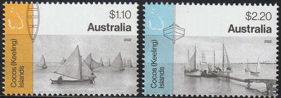 2022 Australia Cocos (keeling) Islands  Historical Jukongs Set of 2 MNH #FOR-18