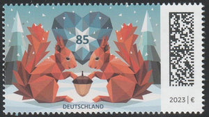 2023 Germany Squirrel in the Snow #FOR-1967