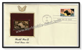 1991 USA World War II Lend-Lease Act - Gold Replica FDC #FE19