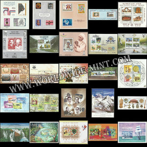 1973 - 2020 India Miniature Sheets - Complete Full Collection without withdrawn 2005 GURU GRANTH SAHEB MS MNH