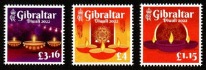 2022 Gibraltar Diwali Festival Set of 3 - Indian Theme #ABR-1