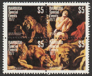 1977 Barbuda Anniversaries Special Events MNH - 400th Anniversary Birth of Rubens - Paintings #FOR-2011