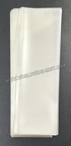 6.5 X 21 Cms - 100 pcs - For Long Setenant / Strip - BOPP Sleeves Imported Taiwan / Thailand