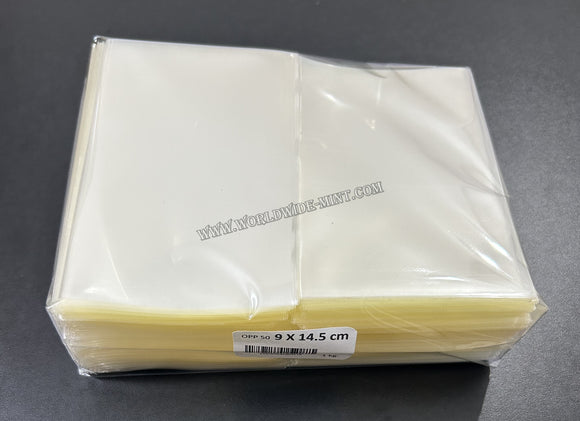 9 X 14.5 Cms - 1kg (Approx 820 pcs) - For MS / Small Post Cards - BOPP Sleeves Imported Taiwan / Thailand