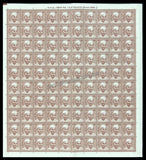 INDIA Rajendra Prasad 11th Series(5 00 ) Definitive Full Sheet of 100 Stamps MNH