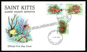 1984 Saint Kitts Marine Wildlife Definitive FDC #FA204