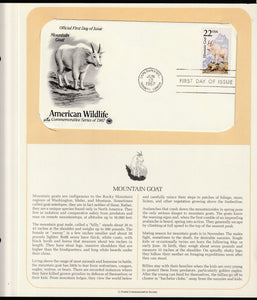 1987 USA American Wildlife - Mountain Goat FDC #FE205