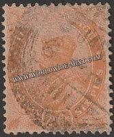 1926 - 1933 BRITISH INDIA - 2a 6p Orange (1929) - King George V Multi Star W/M Used Stamp S.G:207