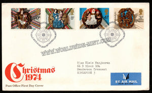 1974 UK Christmas FDC #FA207