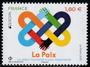 2023 France EUROPA Stamp - Peace - The Highest Value of Humanity #FOR-208