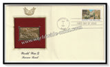 1991 USA World War II Burma Road - Gold Replica FDC #FE20