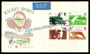 1977 UK Racket Sports - Badminton, Squash FDC #FA210