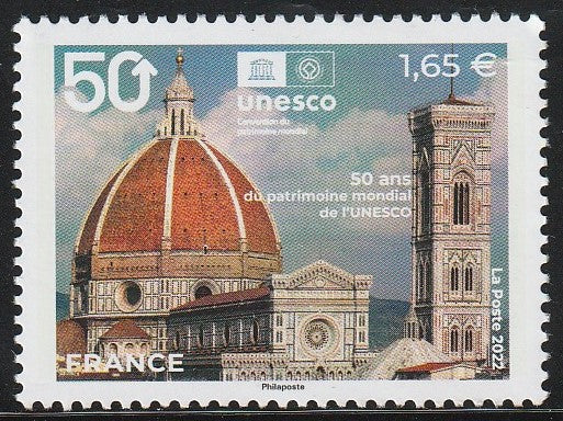 2022 France The 50th Anniversary of the UNESCO World Heritage MNH - Chruch #FOR-213