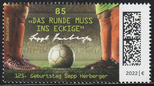 2022 Germany The 125th Anniversary of the Birth of Sepp Herberger, (German football player) 1897-1977 MNH #FOR-220