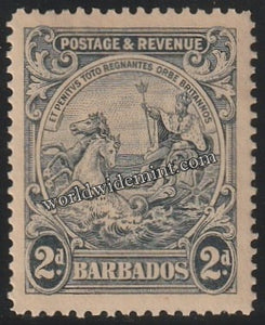 1925 - 1935 BARBADOS - SEAL OF COLONY W/M: MULTI SCRIPT CA MNH SG: 232