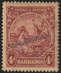 1925 - 1935 BARBADOS - SEAL OF COLONY W/M: MULTI SCRIPT CA MNH SG: 235