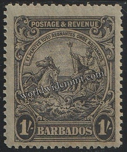 1925 - 1935 BARBADOS - SEAL OF COLONY W/M: MULTI SCRIPT CA MNH SG: 237